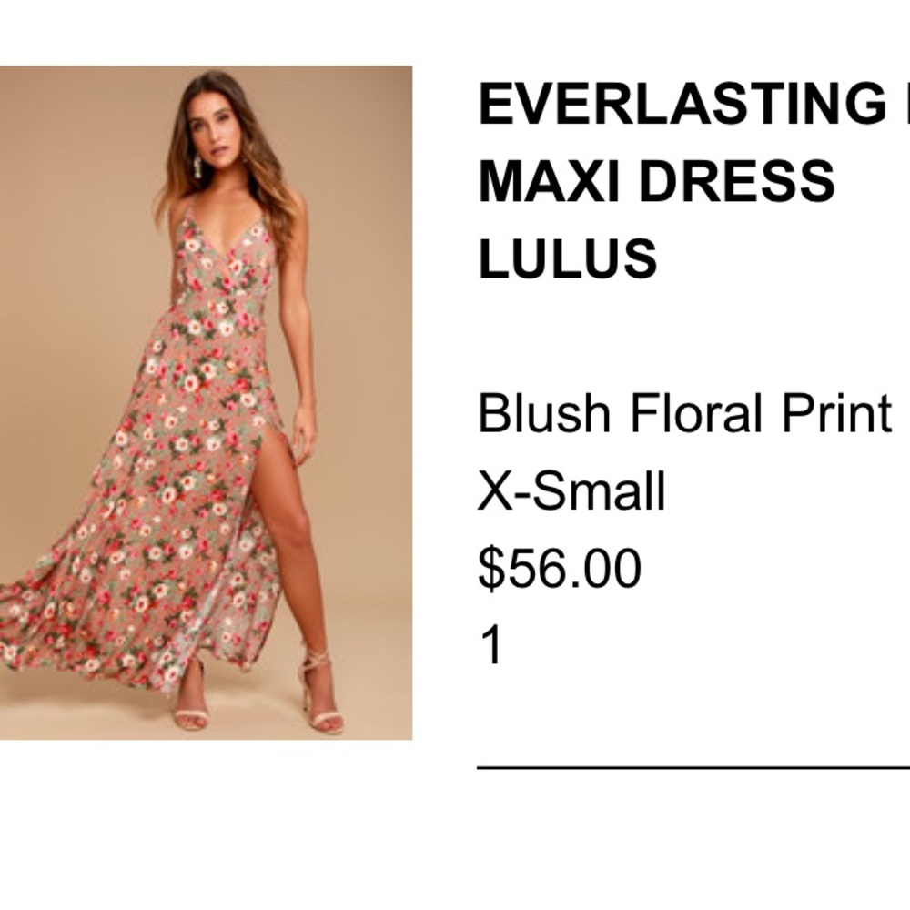 Lulus Floral maxi dress